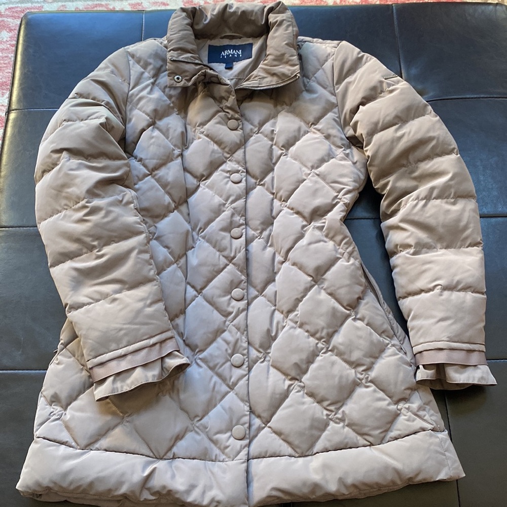 ARMANI JEANS DETACHABLE HOODED DOWN PADDED COAT